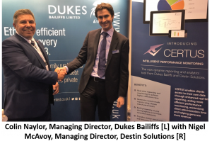 Colin Naylor, Dukes Bailiffs with Nigel McAvoy, Destin Solutions